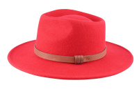 Fedora Trilby hat  Red