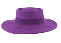 Porkpie Wool  hat Purple