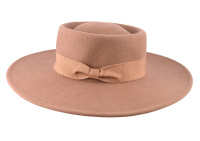 Porkpie Wool hat Fawn