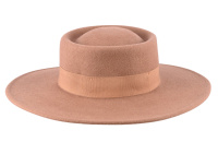 Porkpie Wool hat Fawn