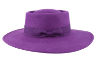 Porkpie Wool  hat Purple