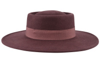 Porkpie Wool Hat Brown