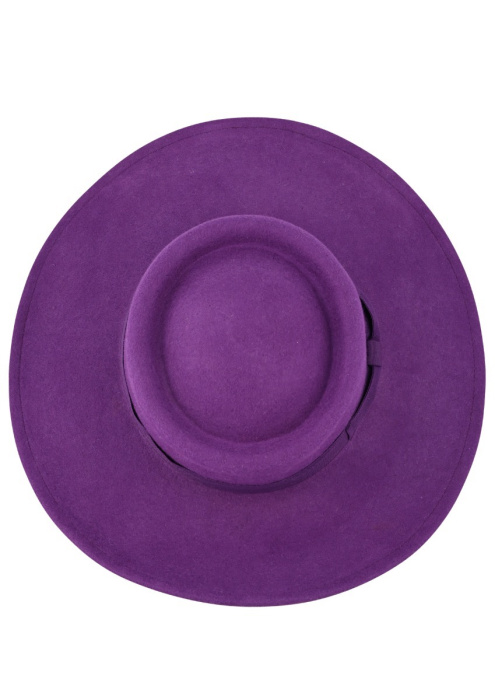 Porkpie Wool  hat Purple